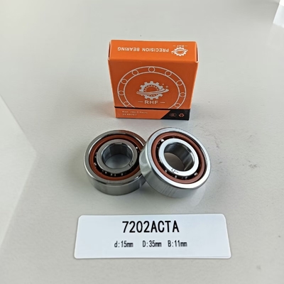 15*35*11mm GCr15 Single Row Angular Contact Ball Bearing 7202AC voor uw behoeften