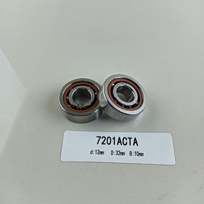 Niet gescheiden nauwkeurigheidsniveau P0 P2 P4 P5 P6 7201AC Hoekig contactballager 12*32*10mm