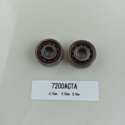 7200AC hoekig contactballager van 10*30*9mm met 25° contacthoek en OPEN zegels