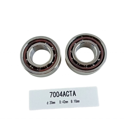 Eenrijdige 20*42*12 mm hoekige contactballagers 7004AC voor de richting van de radiële belasting