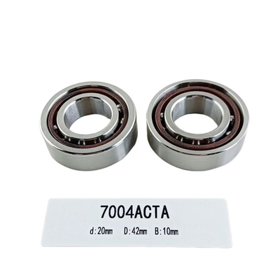 Eenrijdige 20*42*12 mm hoekige contactballagers 7004AC voor de richting van de radiële belasting