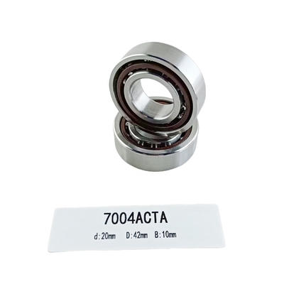 Eenrijdige 20*42*12 mm hoekige contactballagers 7004AC voor de richting van de radiële belasting