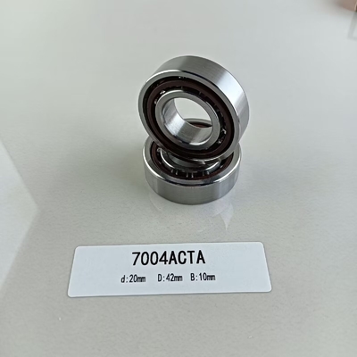 Eenrijdige 20*42*12 mm hoekige contactballagers 7004AC voor de richting van de radiële belasting