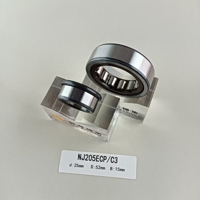 Eenvoudige rij 25*52*15 mm cilindrische rollenlagers voor smeervet of -olie