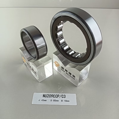 Eenvoudige rij 45*85*19 mm NU/NJ/NF209ECP cilindrisch rollager voor zware machines