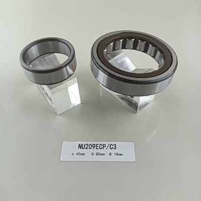 Eenvoudige rij 45*85*19 mm NU/NJ/NF209ECP cilindrisch rollager voor zware machines
