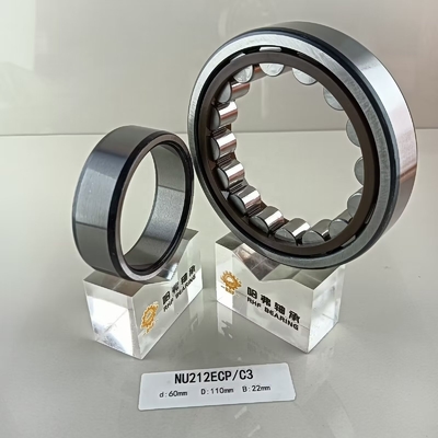 Lange levensduur NU/NJ/NF212ECP cilindrisch rollager van 60*110*22 mm met harde stalen kooi