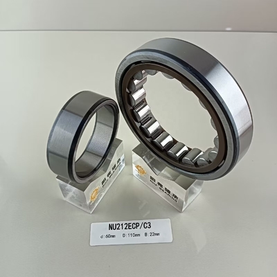 Lange levensduur NU/NJ/NF212ECP cilindrisch rollager van 60*110*22 mm met harde stalen kooi