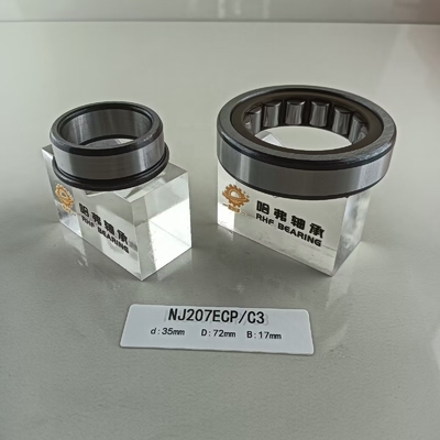 35*72*17mm NU/NJ/NF207ECP Gras of olie gesmeerd cilindrisch rollager