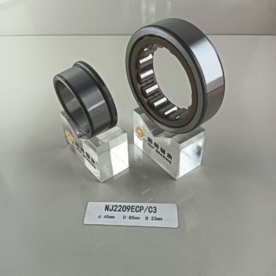 45*85*23mm NU/NJ/NF2209ECP cilindrische rollagers voor bouwmachines